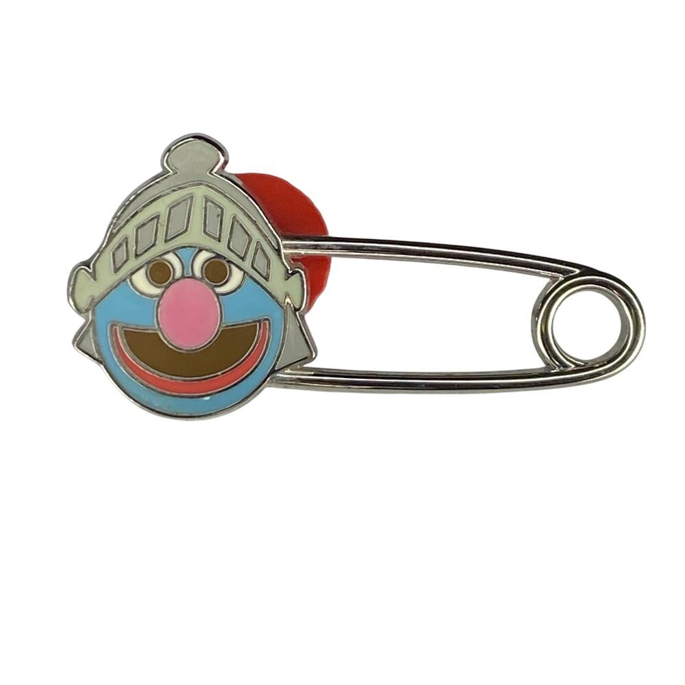 Grover Sesame Street Safety Pin Enamel Pin Collectible